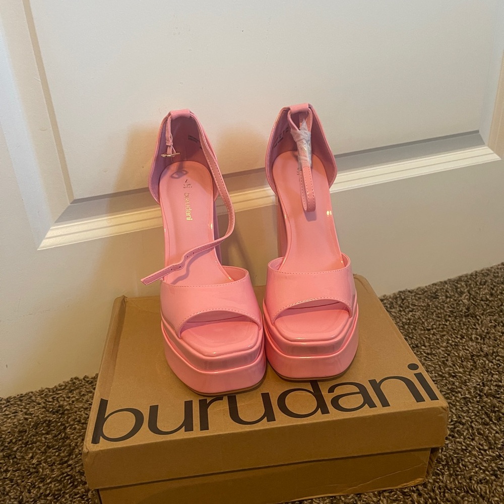 Pink Platform Heels - Picture 3 of 4